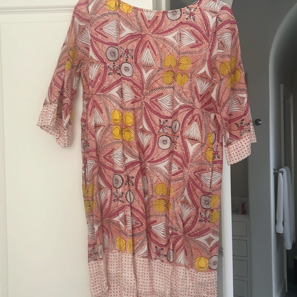 Roller rabbit  pink pattern dress